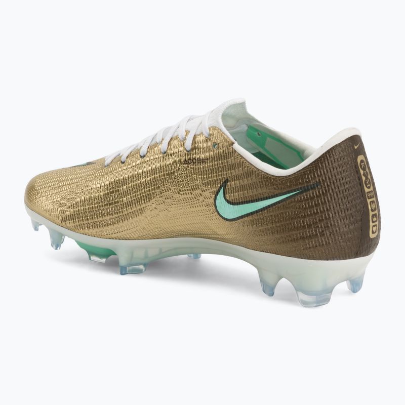 Кросівки футбольні чоловічі Nike Mercurial Superfly 11 Elite "Kylian Mbappé" metallic gold/green glow 3