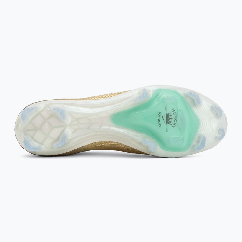 Кросівки футбольні чоловічі Nike Mercurial Superfly 11 Elite "Kylian Mbappé" metallic gold/green glow 4