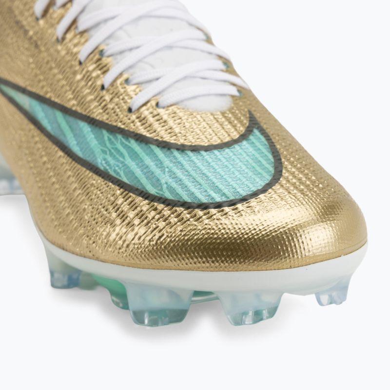 Кросівки футбольні чоловічі Nike Mercurial Superfly 11 Elite "Kylian Mbappé" metallic gold/green glow 7