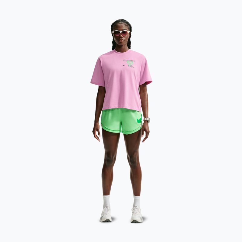 Футболка для бігу жіноча Nike Swift Dri-Fit pink rise/illusion green 2