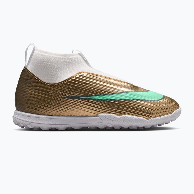 Футбольне взуття дитяче Nike Jr. Mercurial Superfly 11 Academy "Kylian Mbappé" metallic gold/green glow