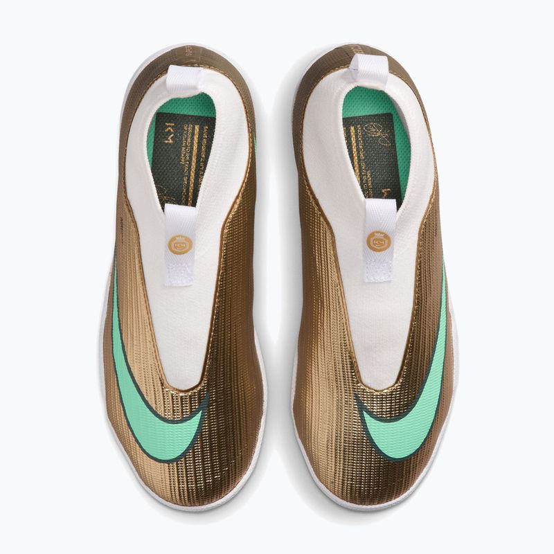 Футбольне взуття дитяче Nike Jr. Mercurial Superfly 11 Academy "Kylian Mbappé" metallic gold/green glow 4
