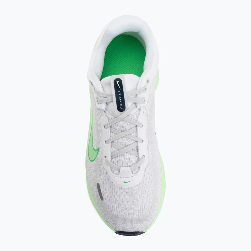 Кросівки для бігу дитячі Nike Stellar Ride white/photon dust/illusion green 5
