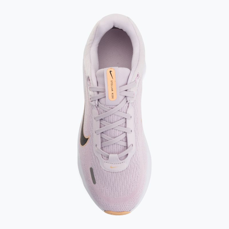 Кросівки для бігу дитячі Nike Stellar Ride bleached lilac/pink foam/black 5