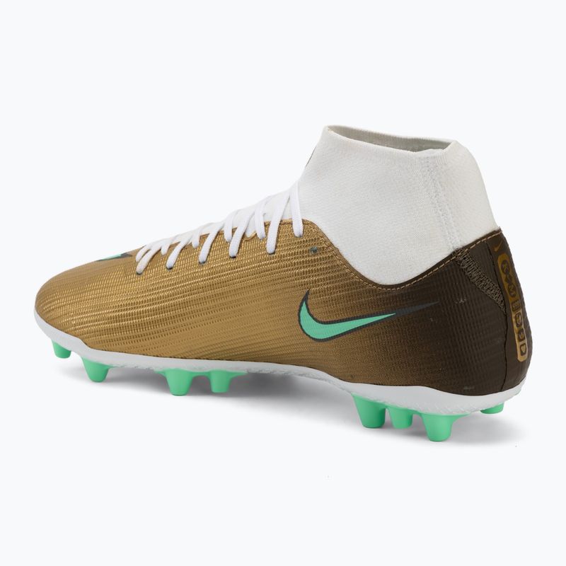 Кросівки футбольні чоловічі Nike Mercurial Superfly 11 Academy "Kylian Mbappé" metallic gold/green glow 3