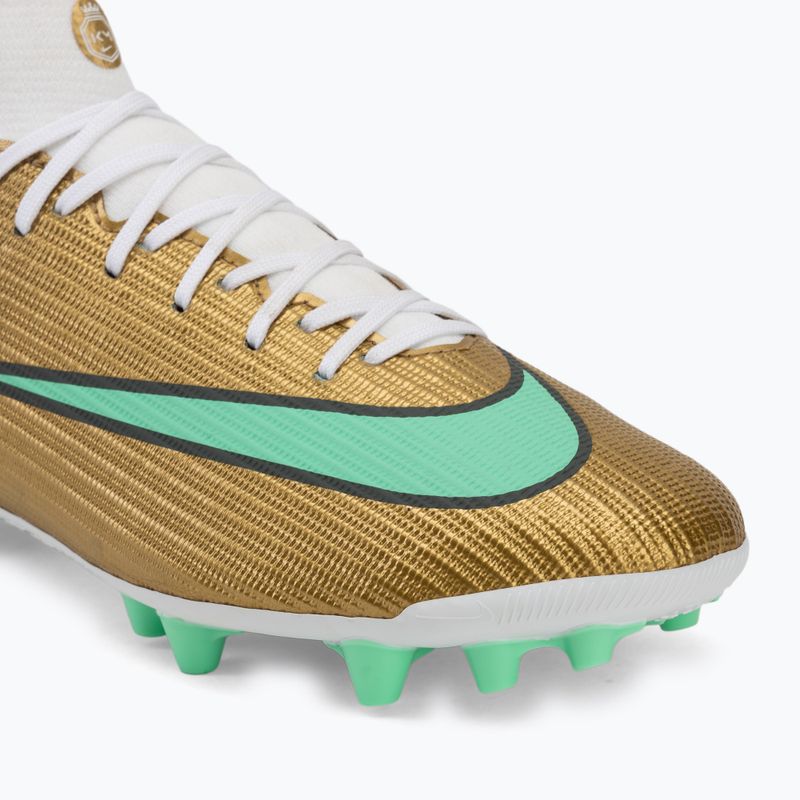Кросівки футбольні чоловічі Nike Mercurial Superfly 11 Academy "Kylian Mbappé" metallic gold/green glow 7