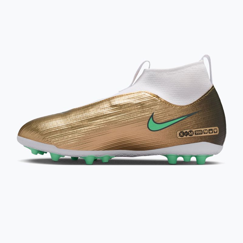 Футбольне взуття дитяче Nike Jr. Mercurial Superfly 11 Academy "Kylian Mbappé" metallic gold/green glow 2