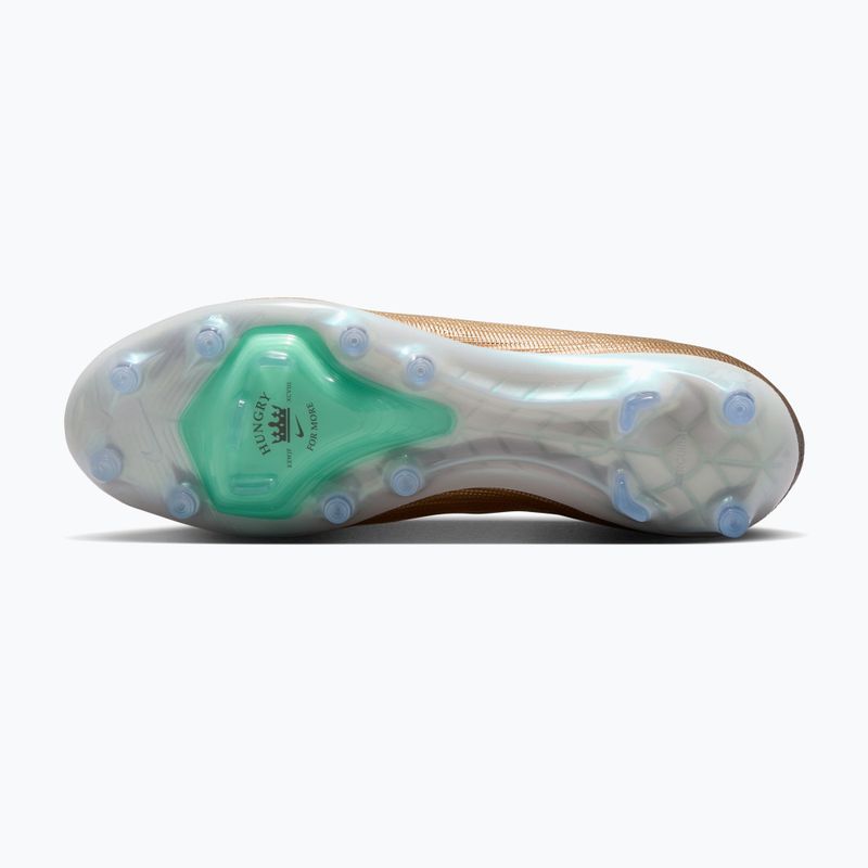 Кросівки футбольні чоловічі Nike Mercurial Superfly 11 Elite "Kylian Mbappé" metallic gold/green glow 4