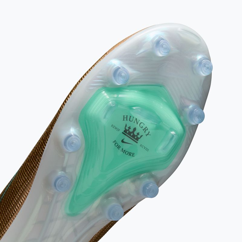 Кросівки футбольні чоловічі Nike Mercurial Superfly 11 Elite "Kylian Mbappé" metallic gold/green glow 5