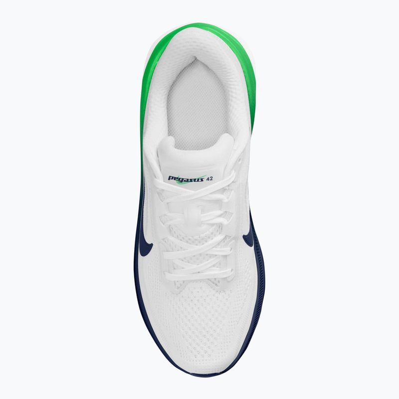 Кросівки для бігу Nike Pegasus 42 white/green spark/midnight navy 11