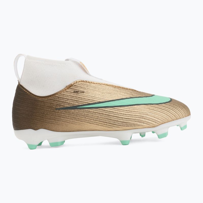 Футбольне взуття дитяче Nike Jr. Mercurial Superfly 11 Academy "Kylian Mbappé" metallic gold/green glow 2