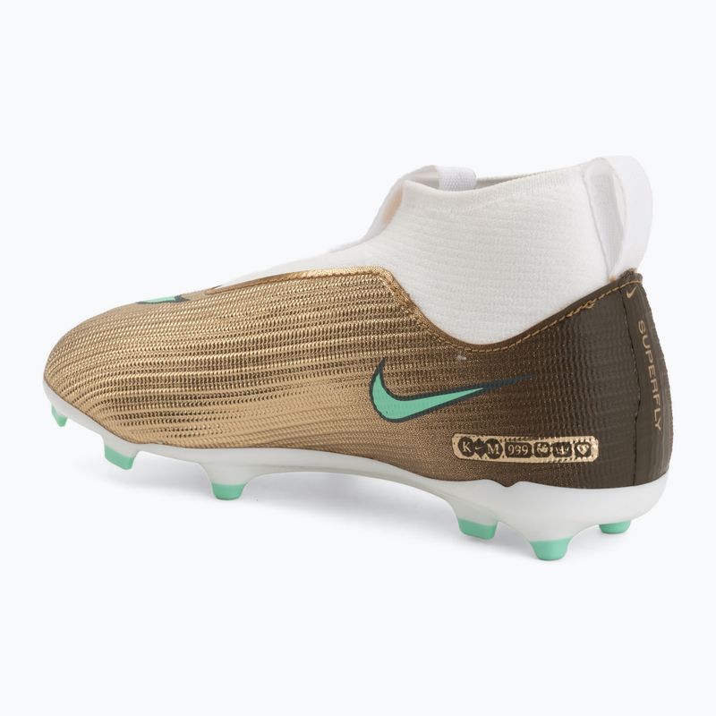 Футбольне взуття дитяче Nike Jr. Mercurial Superfly 11 Academy "Kylian Mbappé" metallic gold/green glow 3
