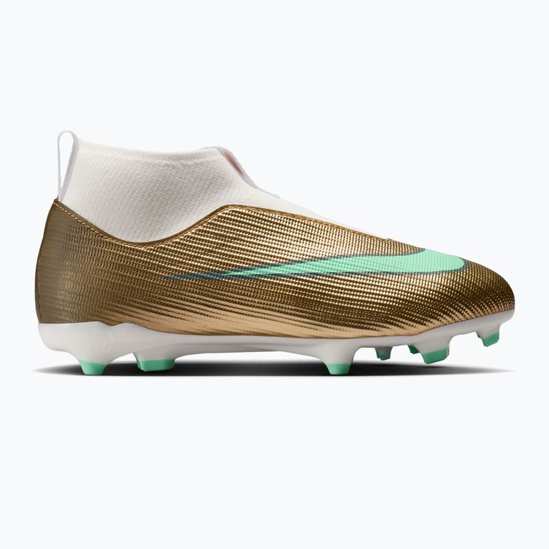 Футбольне взуття дитяче Nike Jr. Mercurial Superfly 11 Academy "Kylian Mbappé" metallic gold/green glow