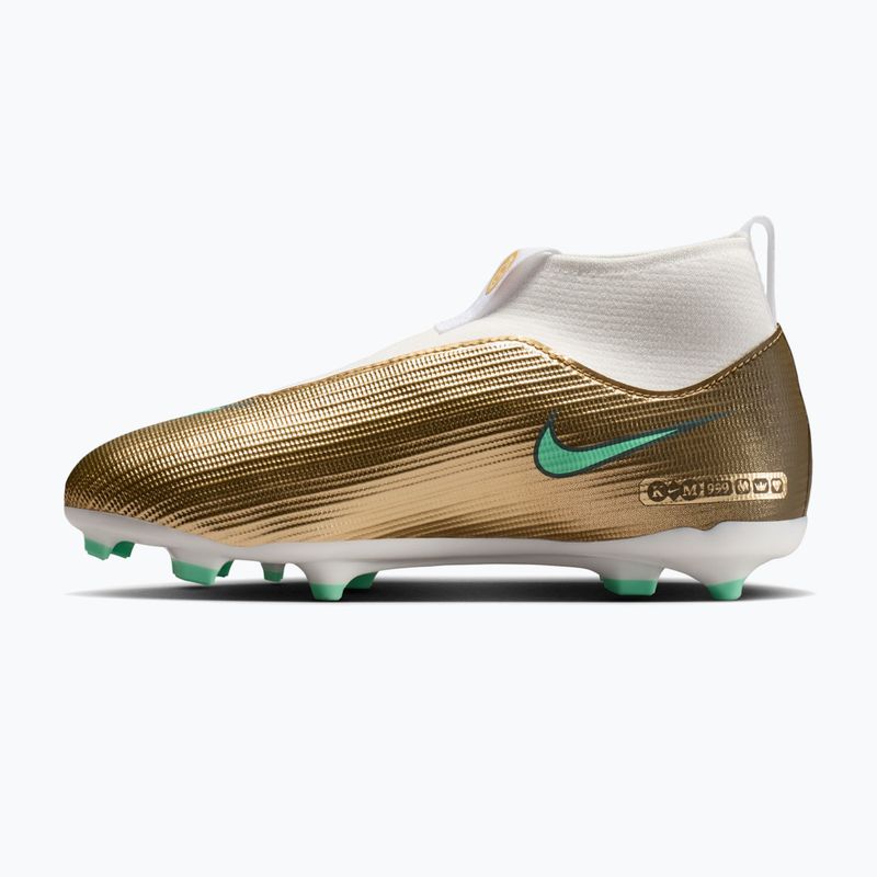 Футбольне взуття дитяче Nike Jr. Mercurial Superfly 11 Academy "Kylian Mbappé" metallic gold/green glow 2