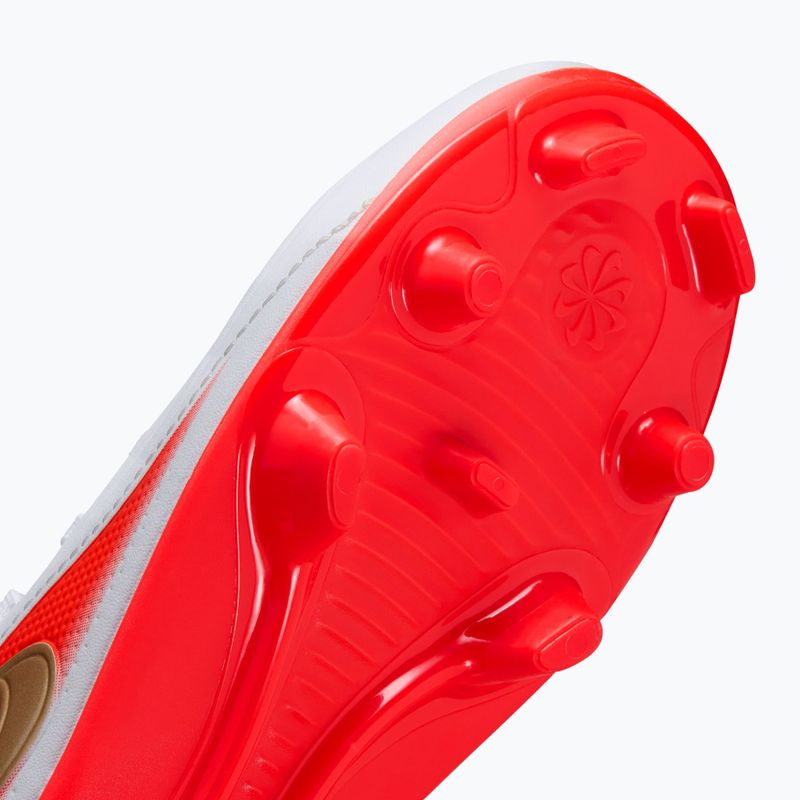 Футбольне взуття дитяче Nike Jr. Tiempo Maestro Club White/Bright Crimson/Blur 4