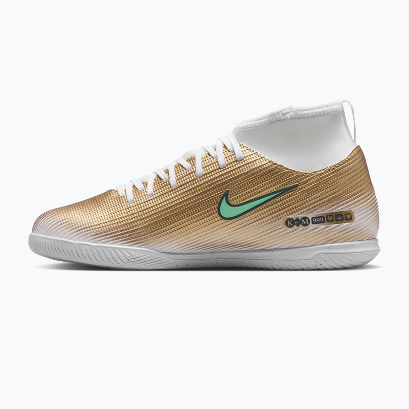 Футбольне взуття дитяче Nike Jr. Mercurial Superfly 11 Club "Kylian Mbappé" metallic gold/green glow 2