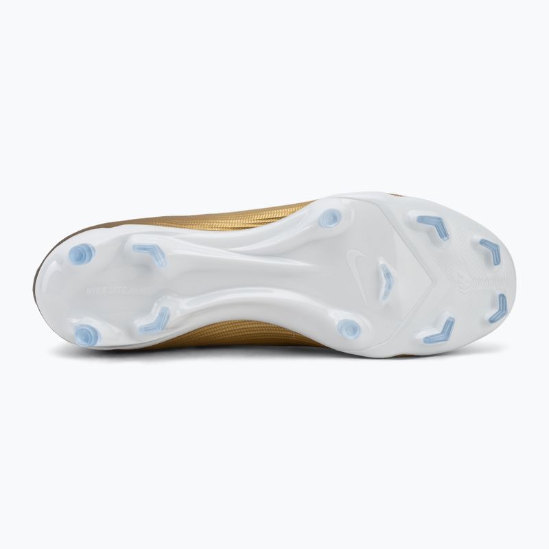Кросівки футбольні чоловічі Nike Mercurial Superfly 11 Academy "Kylian Mbappé" metallic gold/green glow 4