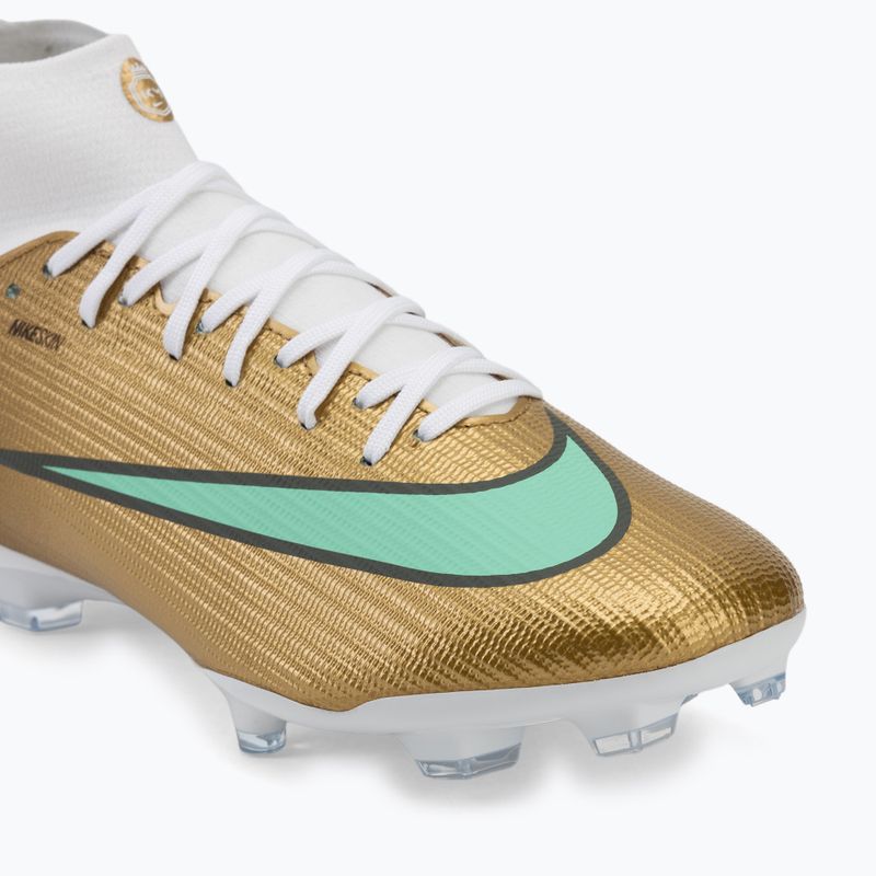 Кросівки футбольні чоловічі Nike Mercurial Superfly 11 Academy "Kylian Mbappé" metallic gold/green glow 7