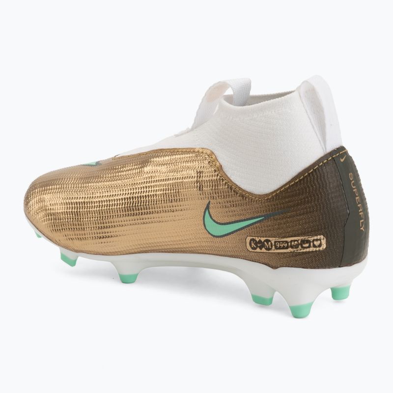 Футбольне взуття дитяче Nike Jr. Mercurial Superfly 11 Academy "Kylian Mbappé" metallic gold/green glow 3