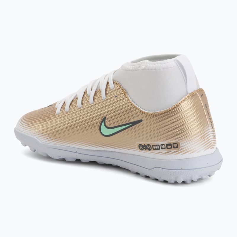 Футбольне взуття дитяче Nike Jr. Mercurial Superfly 11 Club "Kylian Mbappé" metallic gold/green glow 3