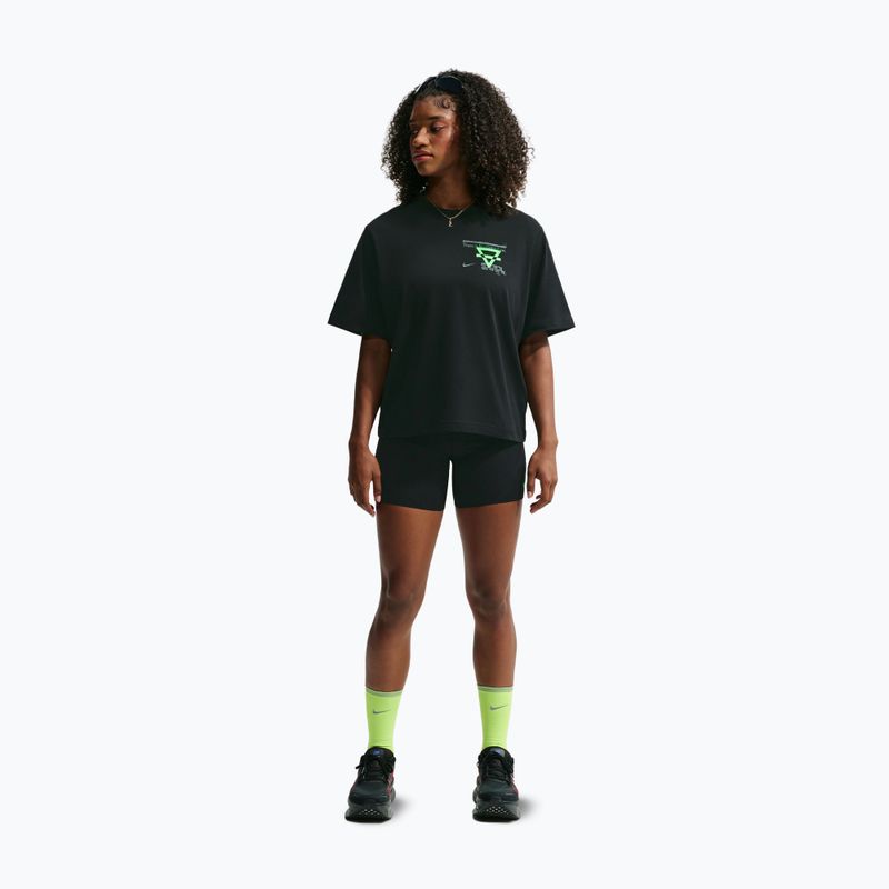 Футболка для бігу жіноча Nike Swift Dri-Fit black/no color/illusion green 2