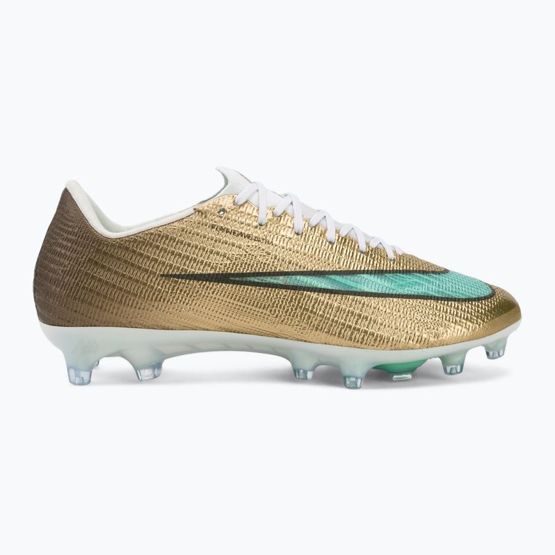 Кросівки футбольні чоловічі Nike Mercurial Superfly 11 Elite "Kylian Mbappé" metallic gold/green glow 2