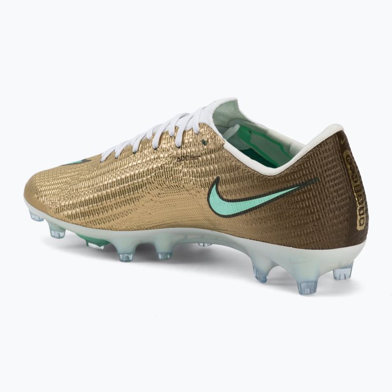 Кросівки футбольні чоловічі Nike Mercurial Superfly 11 Elite "Kylian Mbappé" metallic gold/green glow 3