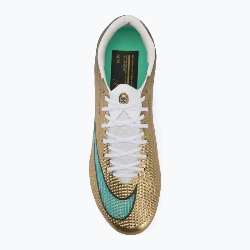 Кросівки футбольні чоловічі Nike Mercurial Superfly 11 Elite "Kylian Mbappé" metallic gold/green glow 5