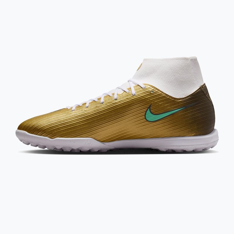 Кросівки футбольні чоловічі Nike Mercurial Superfly 11 Academy "Kylian Mbappé" metallic gold/green glow 2