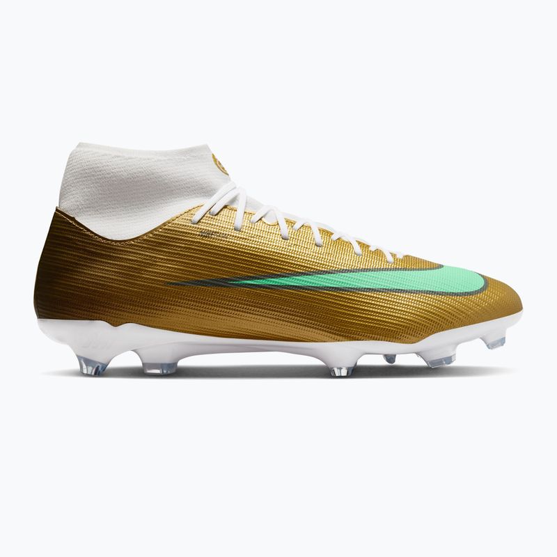 Кросівки футбольні чоловічі Nike Mercurial Superfly 11 Academy "Kylian Mbappé" metallic gold/green glow