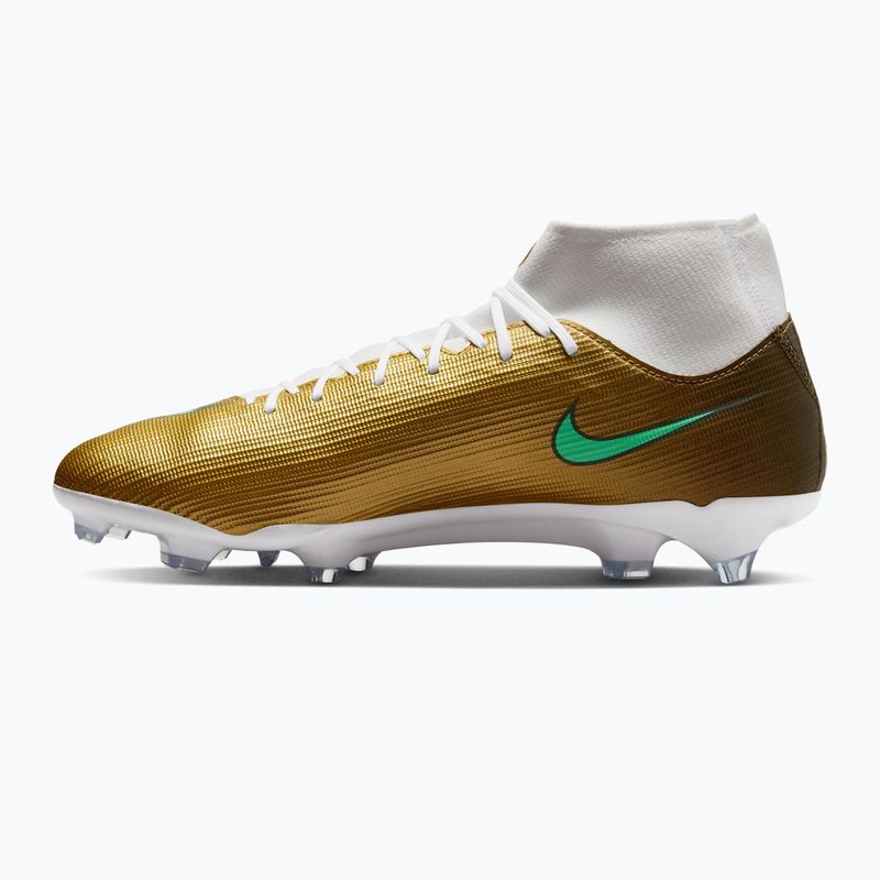 Кросівки футбольні чоловічі Nike Mercurial Superfly 11 Academy "Kylian Mbappé" metallic gold/green glow 2