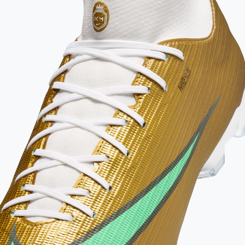Кросівки футбольні чоловічі Nike Mercurial Superfly 11 Academy "Kylian Mbappé" metallic gold/green glow 5