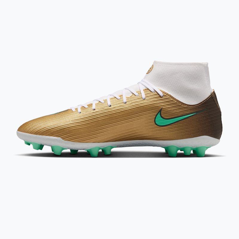 Кросівки футбольні чоловічі Nike Mercurial Superfly 11 Academy "Kylian Mbappé" metallic gold/green glow 2