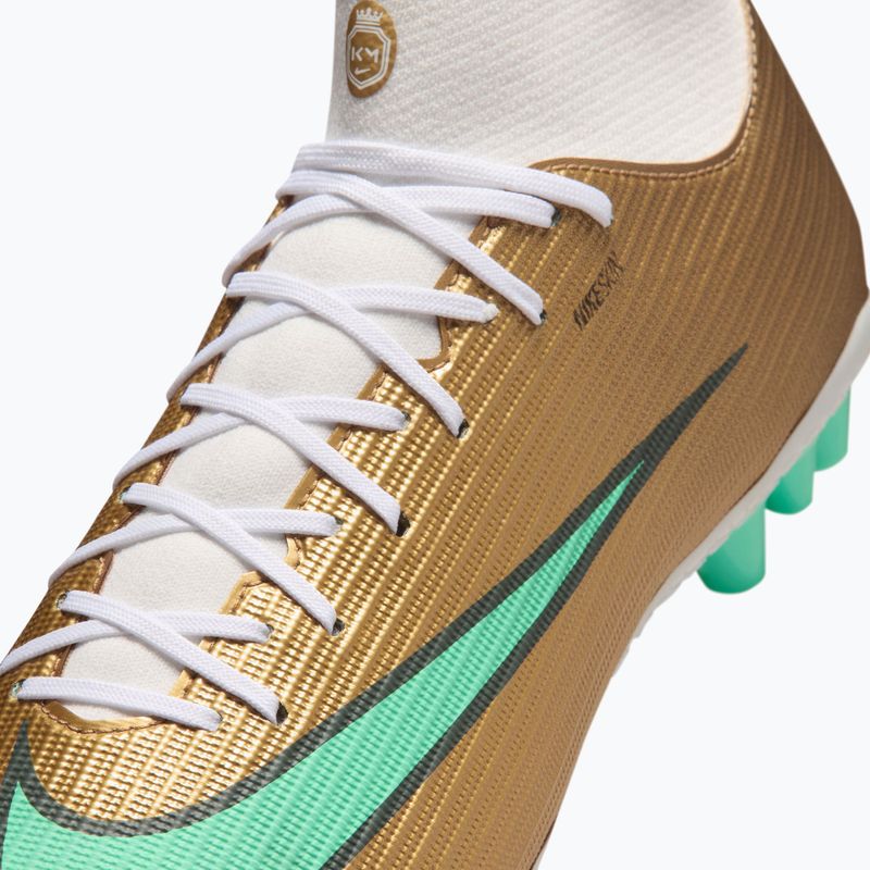 Кросівки футбольні чоловічі Nike Mercurial Superfly 11 Academy "Kylian Mbappé" metallic gold/green glow 6
