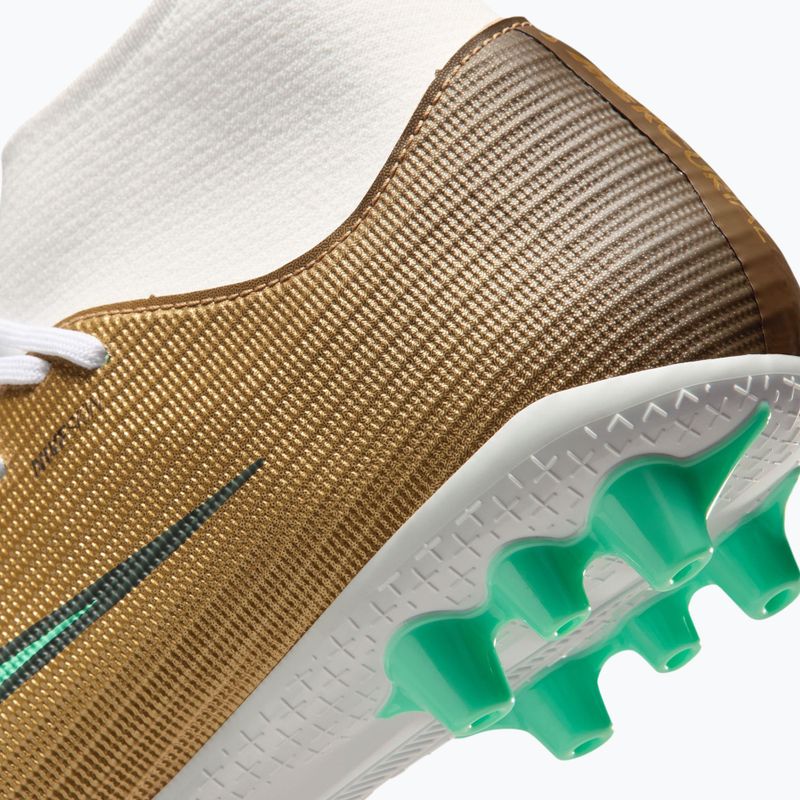 Кросівки футбольні чоловічі Nike Mercurial Superfly 11 Academy "Kylian Mbappé" metallic gold/green glow 7