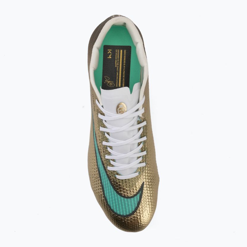 Кросівки футбольні чоловічі Nike Mercurial Superfly 11 Pro "Kylian Mbappé" metallic gold/green glow 5
