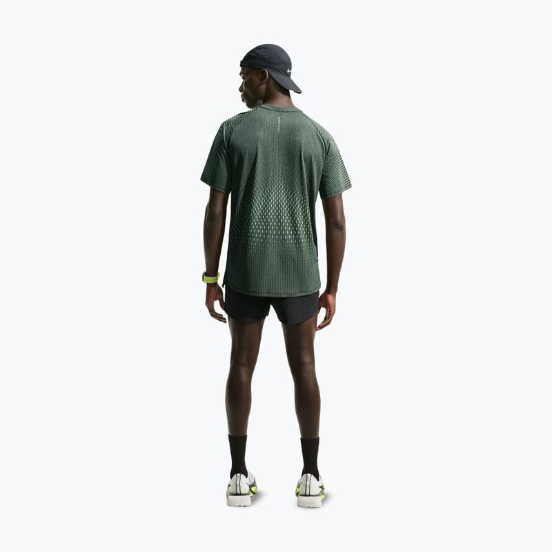 Футболка для бігу чоловіча Nike Stride black/light green spark 3