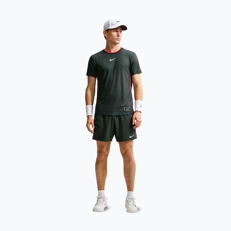 Футболка поло Nike Court Slam Aero-Fit Black Spruce/White 2