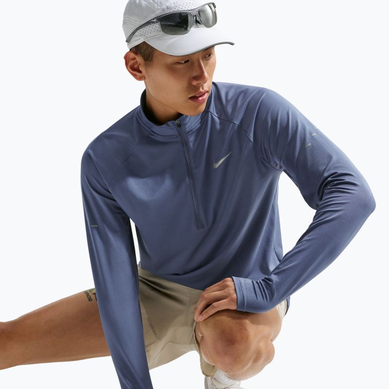 Кофта для бігу чоловіча Nike Stride 1/4 Zip Dri-Fit diffused blue 5
