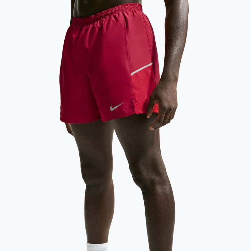 Шорти для бігу чоловічі Nike Miler tough red/sport red 5