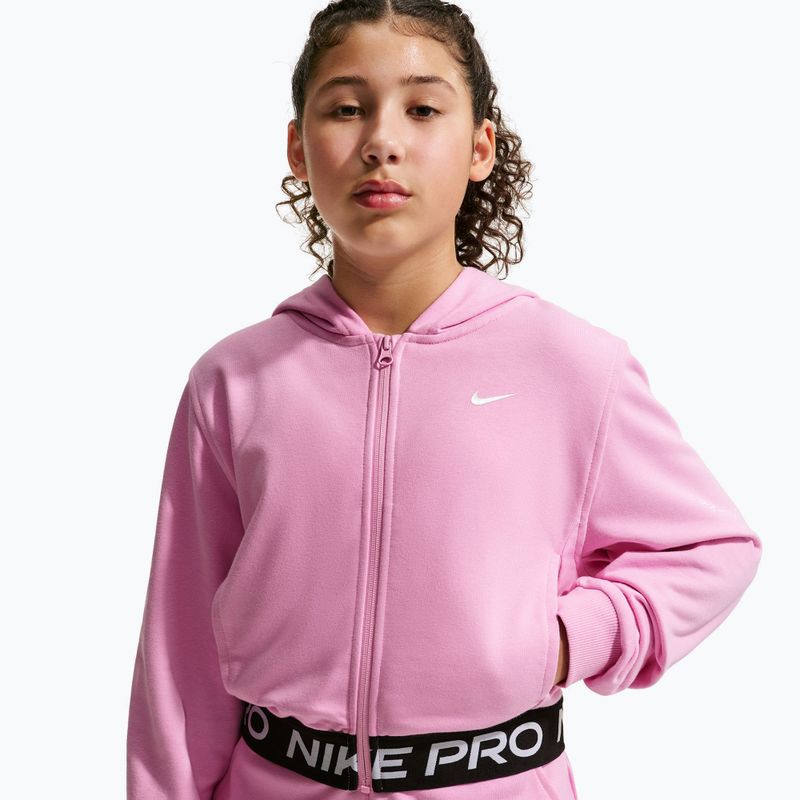 Кофта дитяча Nike Pro Fleece pink rise/pink rise/black/white 3