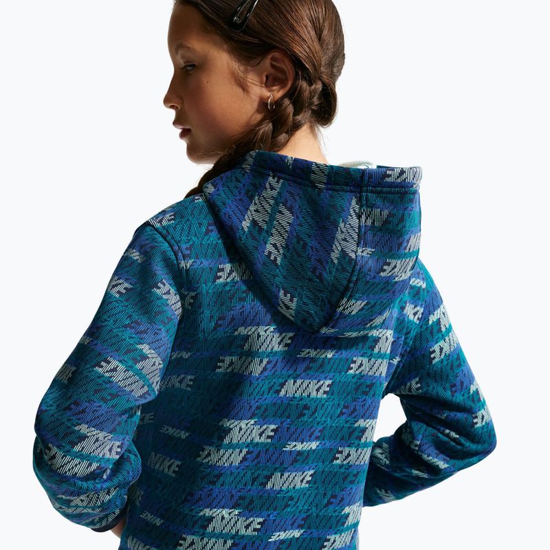 Кофта дитяча Nike Sportswear Club Fleece bright spruce/midnight navy/game royal 7