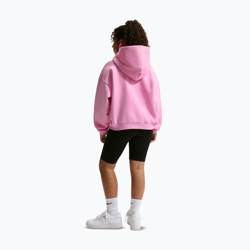 Кофта дитяча Nike Sportswear Studio Fleece pink rise/white 3