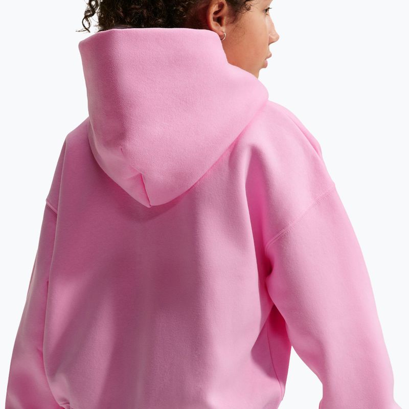 Кофта дитяча Nike Sportswear Studio Fleece pink rise/white 7