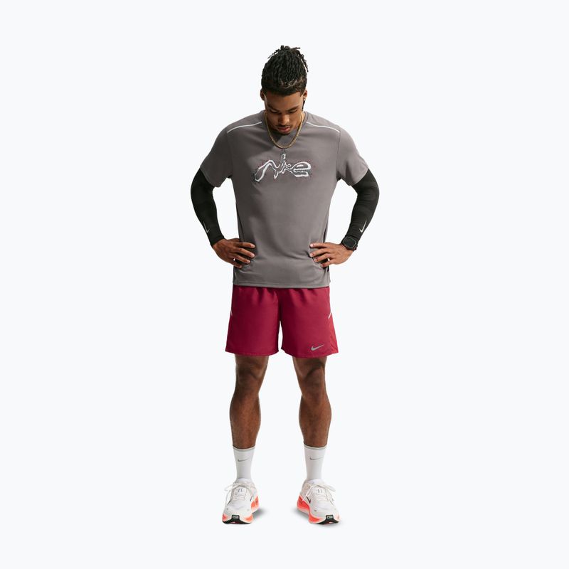Шорти для бігу чоловічі Nike Miler tough red/sport red 2