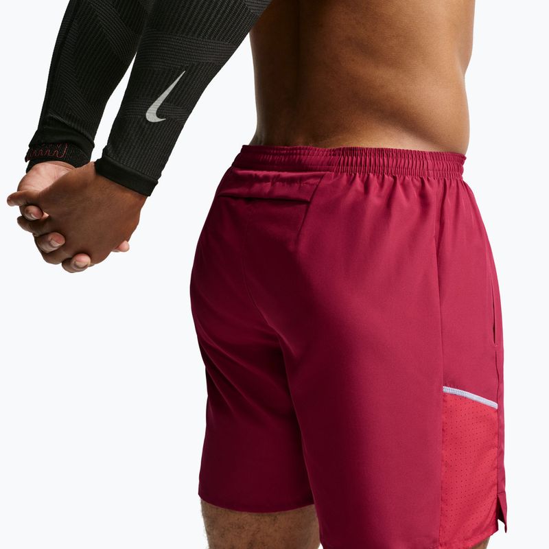 Шорти для бігу чоловічі Nike Miler tough red/sport red 6