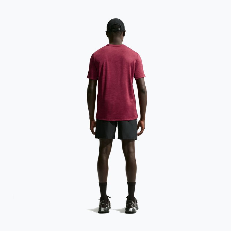 Футболка для бігу чоловіча Nike Miler Dri-Fit UV tough red/mystic dates 3