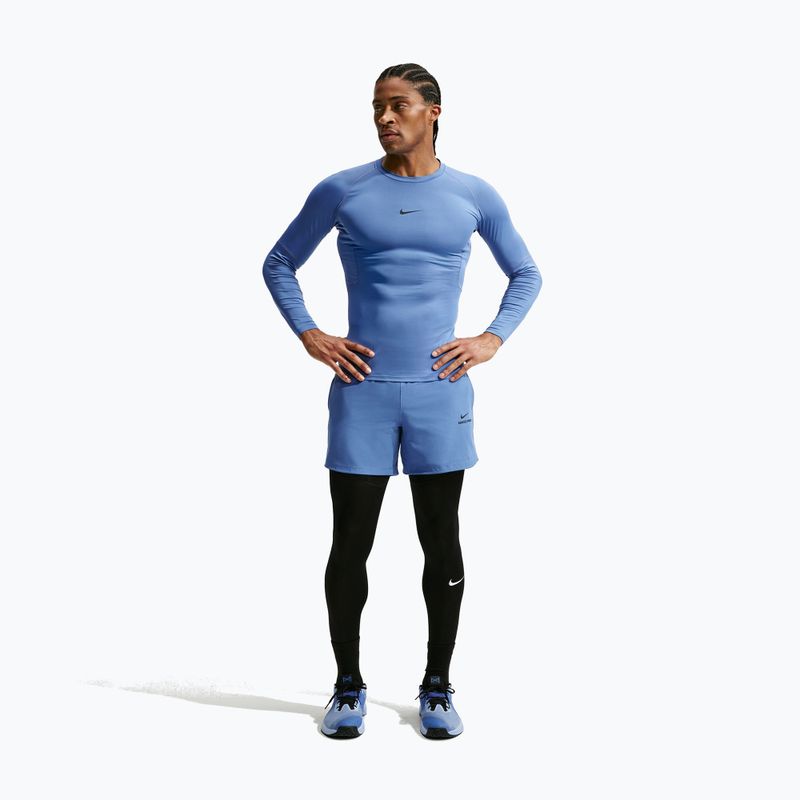 Лонгслів для тренувань чоловічий Nike Pro indigo storm/black 2