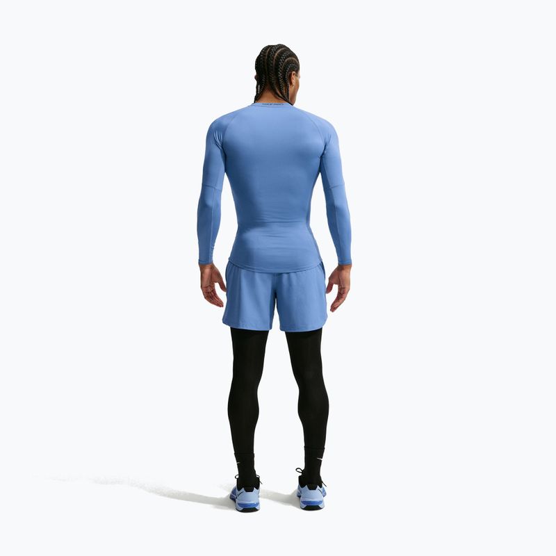 Лонгслів для тренувань чоловічий Nike Pro indigo storm/black 3