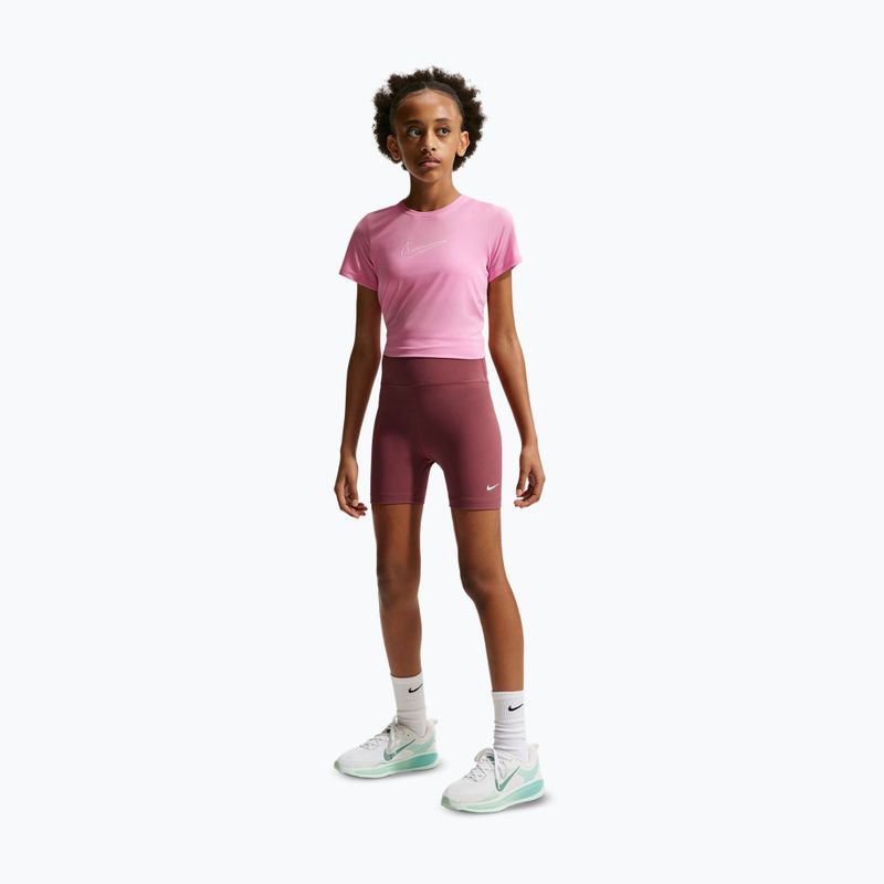 Шорти дитячі Nike One pink smoke/white 2
